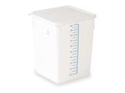 Square Space Saving Storage Container White Rubbermaid FG9F0900WHT