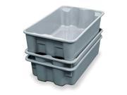 Heavy Duty Stack and Nest Container Gray Molded Fiberglass 780208