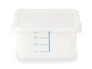 Square Space Saving Storage Container White Rubbermaid FG9F0500WHT
