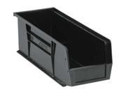 QUANTUM STORAGE SYSTEMS QUS234BR Hang and Stack Bin 14 3 4 In L Black