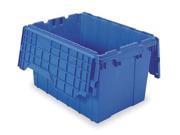 Blue Attached Lid Container 12 gal Capacity 39120BLUE Akro Mils