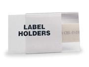 6 Clear Tubular Profile Magnetic Label Holder Clear Hol Dex M11GR