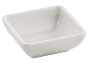 Tablecraft Products Company Square Bowl 2 oz. Melamine White PK12 MB21