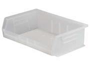 Clear Hang and Stack Bin 60 Lb Capacity 30255SCLAR Akro Mils