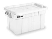 Rubbermaid Commercial FG9S3100WHT Brute Tote with Lid 20 gallon Capacity White