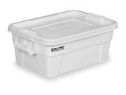 Rubbermaid Commercial FG9S3000WHT Brute Tote with Lid 14 gallon Capacity White