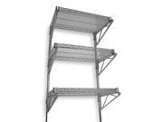 Wall Mounted Wire Shelving Chrome 2HGF4