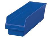 Akro Mils Shelf Bin 23 5 8 In. L 6 5 8 In. W 6 In H 30094BLUE