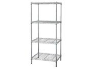 Wire Shelving Unit Silver 492057