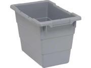 QUANTUM STORAGE SYSTEMS TUB1711 12GY Cross Stacking Bin 12 In. H 17 1 4 In. L