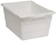 Cross Stacking Tote White Quantum Storage Systems TUB2417 12WT