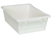 Cross Stacking Tote White Quantum Storage Systems TUB2417 8WT
