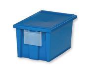 QUANTUM STORAGE SYSTEMS SNT180BL Nest and Stack Container 18 in. L Blue