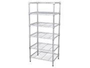 Wire Shelving Unit Silver 5GPK6