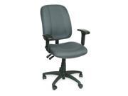 Desk Chair Fabric Black Height 33 5 8 to 37 1 2 1FAL6