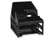 9 Letter Tray with Sorter Black Officemate 22132