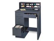 660 Shop Desk 39 x 55 1 2 x 28 3 4 In Gray