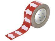 White Brown Arrow Tape Brady 1099304 W