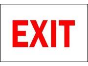 Exit Sign Brady 41054 10 Hx14 W
