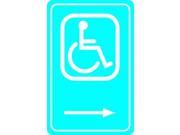 Handicap Parking Sign Brady 91351 18 Hx12 W