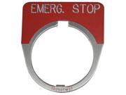 EATON 10250TM13 Legend Plate Emergency Stop Red