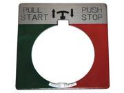 EATON 10250TPP2 Legend Plate Push Pull Start Stop