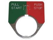 EATON 10250TR3 Legend Plate Push Pull Start Stop