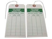 BADGER TAG LABEL CORP 117 Eye Wash Station Inspection Tag PK25
