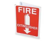 Fire Extinguisher Sign Brady 94008 12 Hx9 W