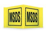 MSDS Sign Brady V2MS24A 8 Hx15 W