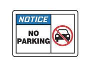 No Parking Sign Accuform Signs MVHR824VA 10 Hx14 W
