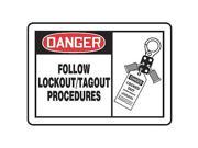 Danger Security Sign Accuform Signs MLKT001VP 10 Hx14 W