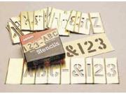 CH HANSON 10076 Interlocking Stncls Numb Letters Brass