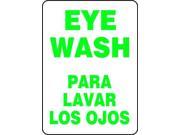 ACCUFORM SIGNS SBMFSD423VA Eye Wash Sign 14 x 10In GRN WHT AL Text