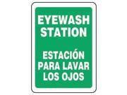 ACCUFORM SIGNS SBMFSD988VP Eye Wash Sign 14 x 10In WHT GRN PLSTC
