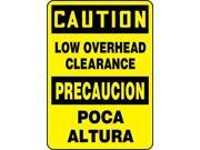 ACCUFORM SIGNS SBMECR606VP Caution Sign 14 x 10In BK YEL PLSTC Text