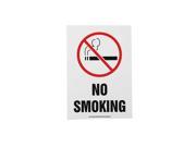 ACCUFORM SIGNS MSMK407VS No Smoking Sign 10 x 7In R and BK WHT