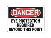 ACCUFORM SIGNS MPPE008VP Danger Sign 10 x 14In R and BK WHT PLSTC