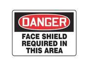 ACCUFORM SIGNS MPPE030VA Danger Sign 7 x 10In R and BK WHT AL ENG
