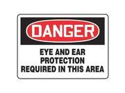 ACCUFORM SIGNS MPPE035VS Danger Sign 7 x 10In R and BK WHT ENG