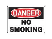 ACCUFORM SIGNS MSMK133VA Danger No Smoking Sign 10 x 14In AL ENG
