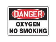 ACCUFORM SIGNS MCHL073VP Danger No Smoking Sign 10 x 14In PLSTC