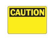 ACCUFORM SIGNS MRBH606VP Caution Sign 10 x 14In BK YEL PLSTC BLK