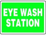 ACCUFORM SIGNS MFSD988VA Eye Wash Sign 10 x 14In WHT GRN AL ENG