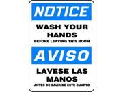 Notice Sign Accuform Signs SBMRST803VS 14 Hx10 W