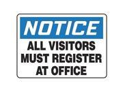 Notice Security Sign Accuform Signs MADM893VS 10 Hx14 W