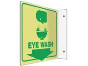 Eye Wash Sign Accuform Signs PSP974 8 Hx8 W