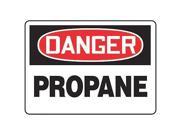 ACCUFORM SIGNS MCHL206VS Danger Sign 10 x 14In R and BK WHT PRPN