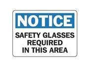 ACCUFORM SIGNS MPPA801VA Notice Sign 10 x 14In BL and BK WHT AL
