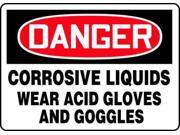 Danger Sign Accuform Signs MCHL017VS 7 Hx10 W